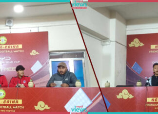 नेपाल र चिनियाँ युवा टोलीबीच मैत्रीपूर्ण खेल आज