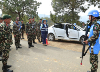प्रधानसेनापतिद्वारा अभ्यास शान्ति प्रयास–चारको अवलोकन
