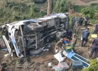 कपिलवस्तु बस दुर्घटना : दश जना मृतकको सनाखत