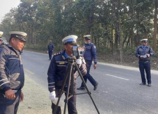 टिकौली जङ्गल क्षेत्रमा राडर गनसहित चेकजाँच