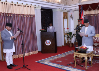 राष्ट्रपतिद्वारा राजदूतलाई शपथ