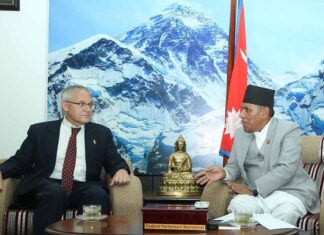 राष्ट्रियसभा अध्यक्षसँग इजरायली राजदूतको भेट