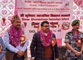 भारतको सहयोगमा बैतडीमा विद्यालय भवन बन्दै