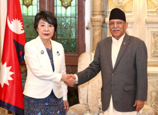 प्रधानमन्त्री दाहाल र जापानी विदेशमन्त्री योकोबीच भेटवार्ता