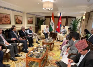 प्रधानमन्त्री दाहालसँग भारतीय सङ्घीयमन्त्री जयशङ्करको भेटवार्ता