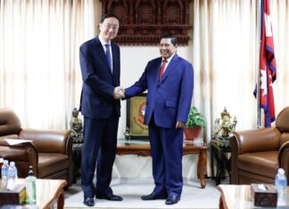 परराष्ट्रमन्त्रीसँग चिनियाँ उपविदेशमन्त्रीको भेट