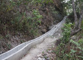 साम्तुङ–सोता सिँचाइ आयोजनाको पक्की नहर निर्माण