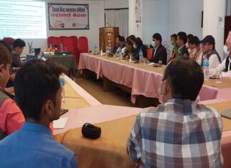 काभ्रेपलाञ्चोकमा विपद् व्यवस्थापनको पूर्वतयारी