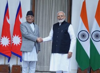 प्रधानमन्त्री दाहाल र भारतका प्रधानमन्त्रीबीच टेलिफोन वार्ता