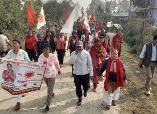 वडा नं. १६ मा ज्वाला कुमारी साहको पक्षमा उल्लेख्य जनसमर्थन